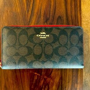 Coach Black and Brown Wallet